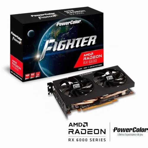 Carte Graphique - PowerColor - Radeon RX 6600 - 8G - GDDR6 ( AXRX 6600 8GBD6-3DH) - vue 6
