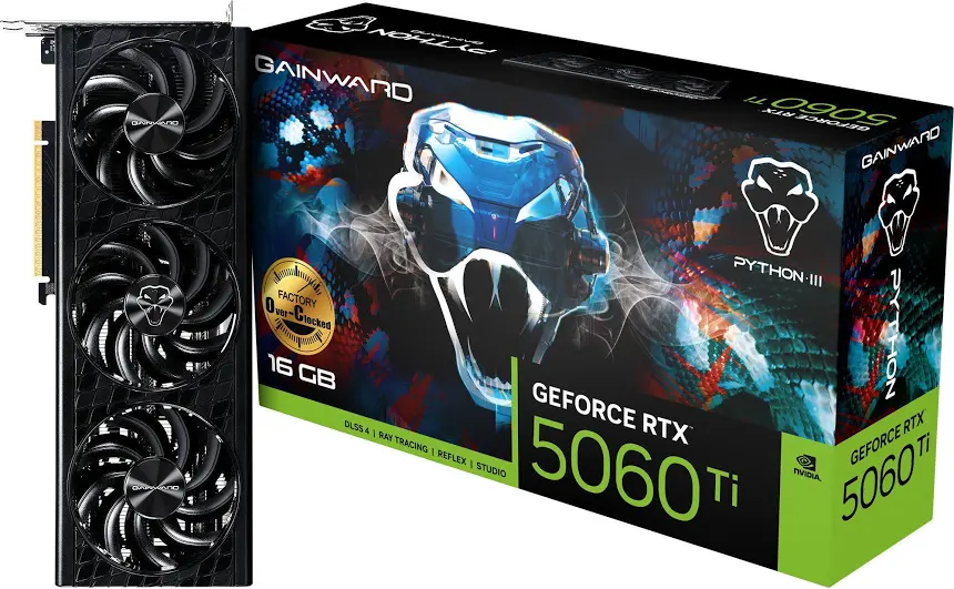 Gainward GeForce RTX 5060 Ti Python III OC 16GB 