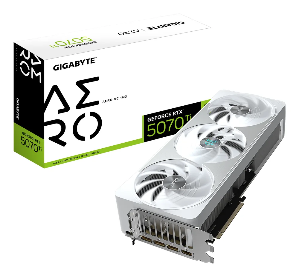 gigabyte GeForce RTX 5070 Ti AERO OC 16G image 1
