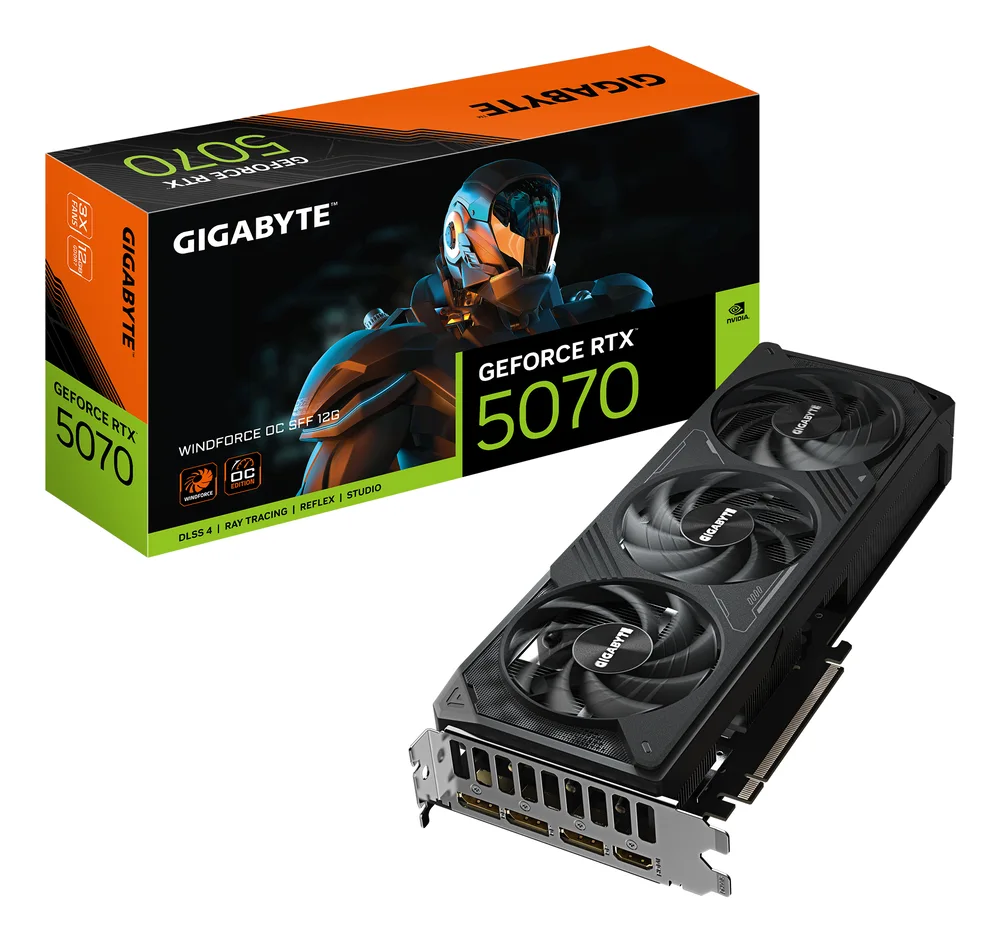 gigabyte GeForce RTX 5070 WINDFORCE OC SFF 12G image 1