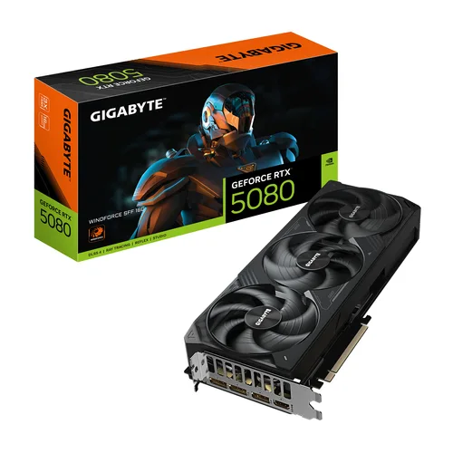 gigabyte GeForce RTX 5080 WINDFORCE SFF 16GB GDDR7 Reflex 2 RTX