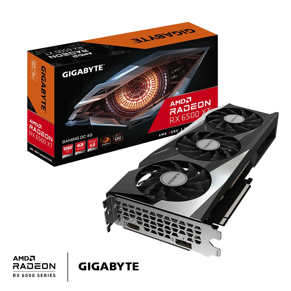 gigabyte Gigaoctet Radeon RX 6500 XT GAMING OC 4 Go GDDR6 image 2