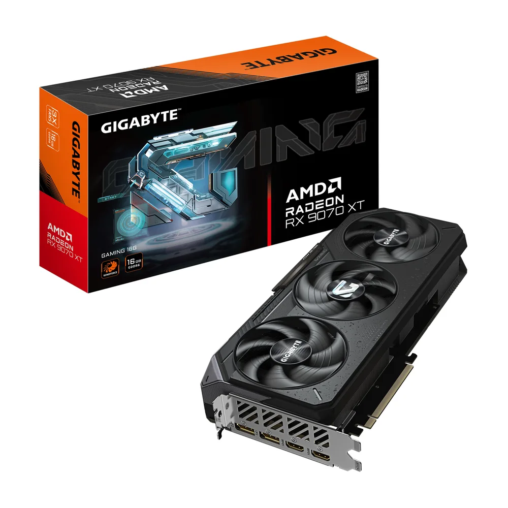 gigabyte Radeon RX 9070 XT GAMING 16GB GDDR6 PCIe 5.0 RGB image 1