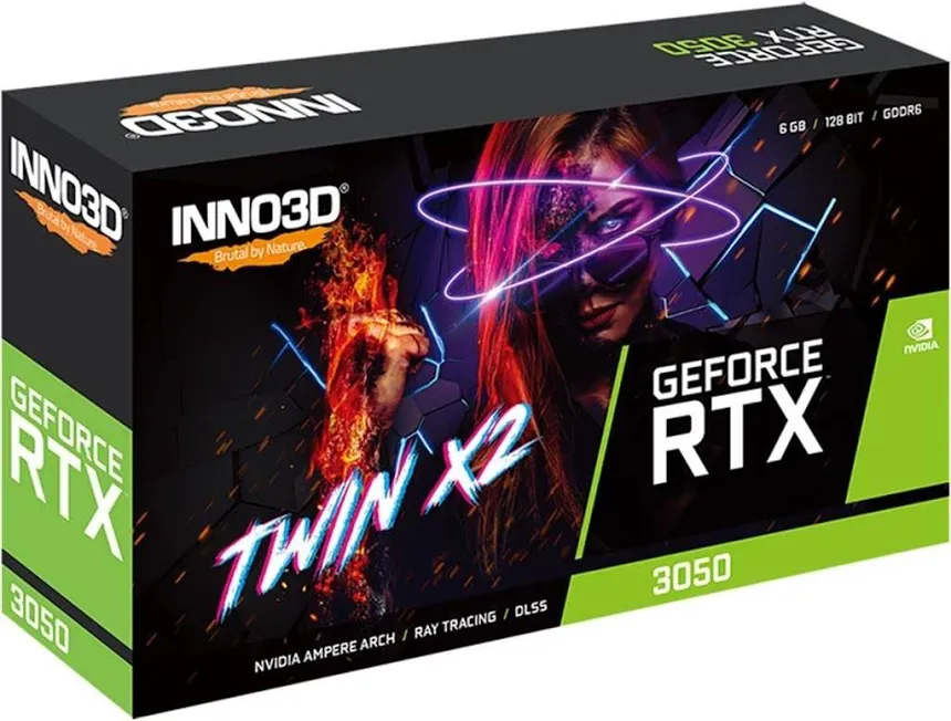 INNO3D GeForce RTX 3050 TWIN X2 6 Go GDDR6 image 2