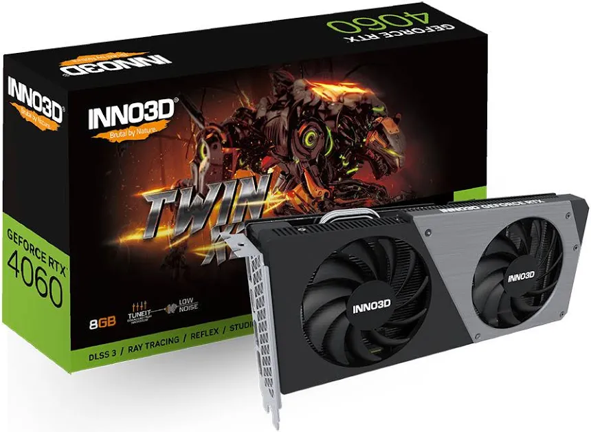 INNO3D GeForce RTX 4060 TWIN X2 Nighthawk 8 Go GDDR6 DLSS3
