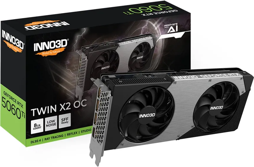 INNO3D GeForce RTX 5060 Ti 8GB TWIN X2 image 1