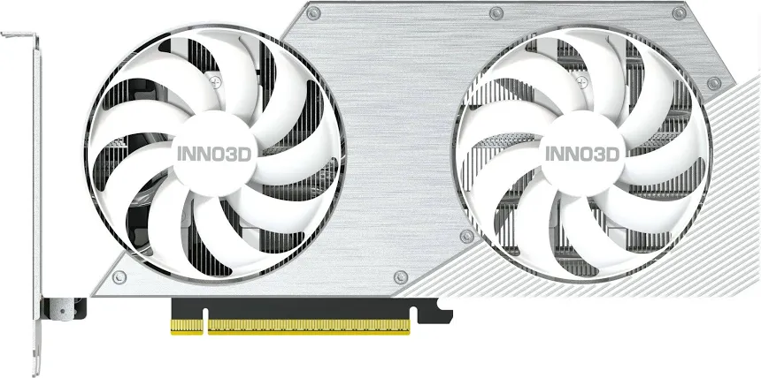 INNO3D GeForce RTX 5060 Ti TWIN X2 OC 8 Go GDDR7 Reflex 2 RTX Blanc image 1