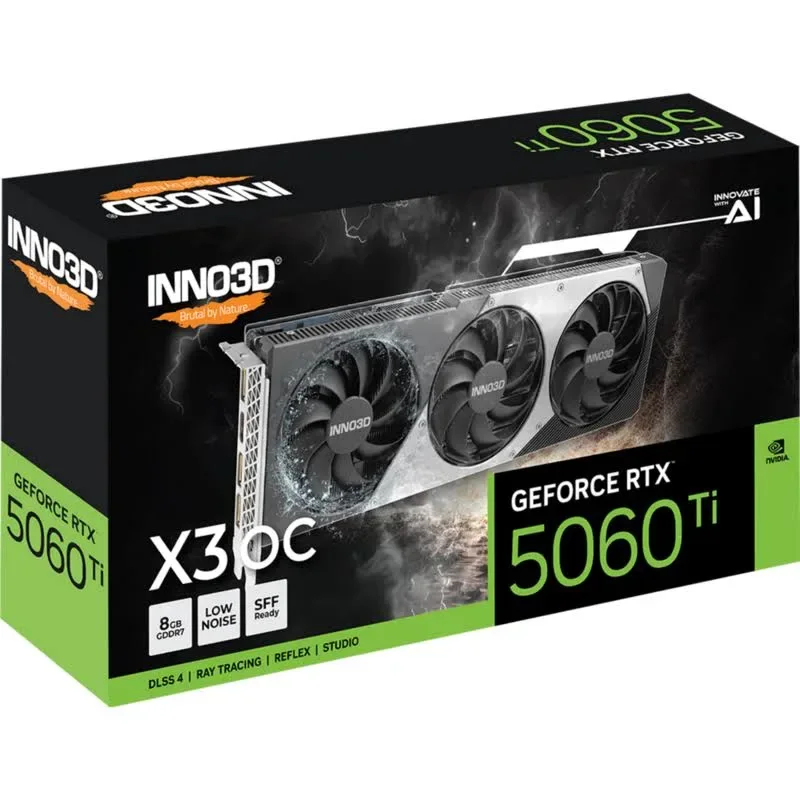 INNO3D GeForce RTX 5060 Ti X3 OC 8 Go GDDR7 Reflex 2 RTX 