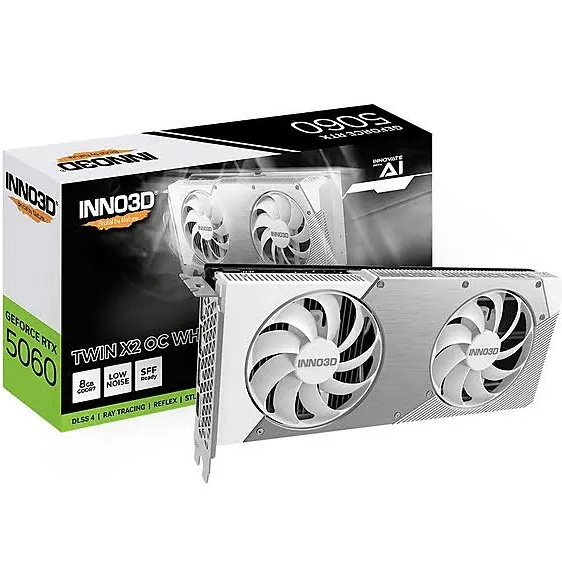 INNO3D GeForce RTX 5060 TWIN X2 OC WHITE 8GB 