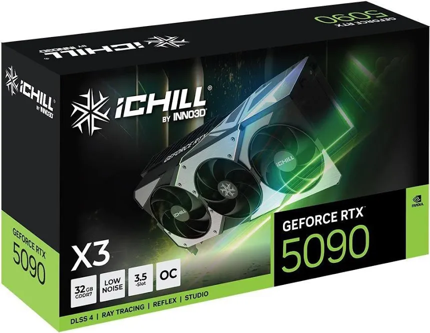 INNO3D GeForce RTX 5090 iCHILL X3 32 Go GDDR7 Reflex 2 RTX  image 1