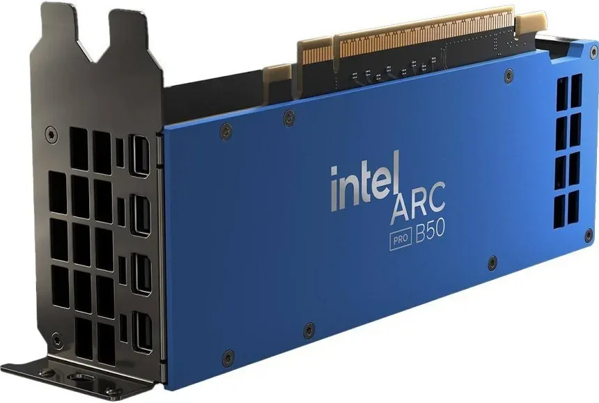 Intel Intel Arc Pro B50 16GB GDDR6 petite taille Ray Tracing IA image 3