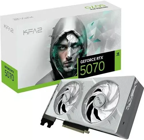 KFA2 GeForce RTX 5070 12 Go GDDR7 Blanc 1-Click OC 