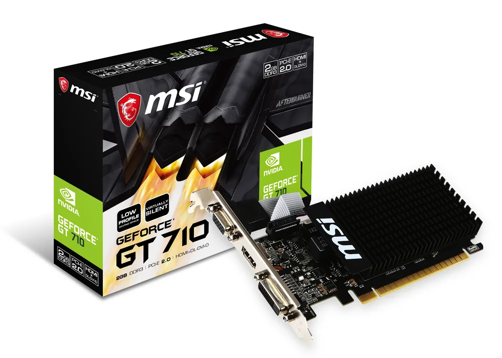 msi GeForce GT710 2 Go DDR3 profil bas image 2