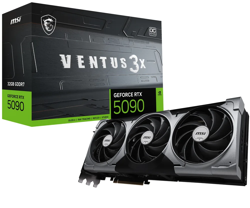 msi GeForce RTX 5090 VENTUS 3X OC 32 Go GDDR7 Reflex 2 RTX image 1