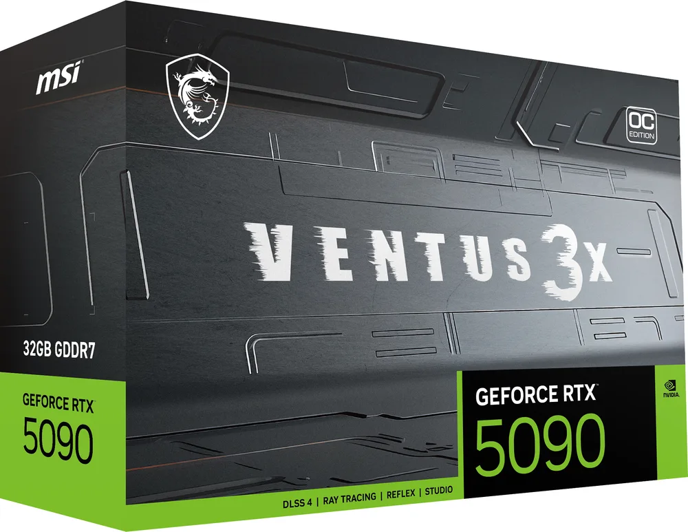 msi GeForce RTX 5090 VENTUS 3X OC 32 Go GDDR7 Reflex 2 RTX image 2