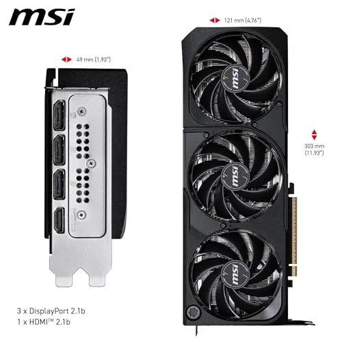 MSI NVIDIA GeForce RTX 5080 16G Shadow 3X OC image 5