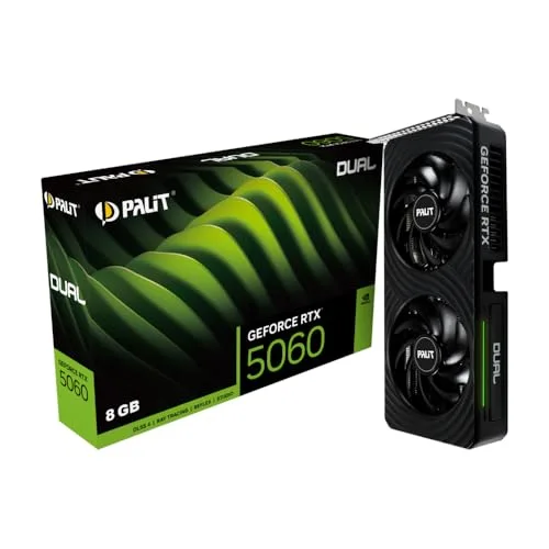 Carte graphique Palit GeForce RTX 5060 Dual 8GB GDDR7 Reflex 2 RTX