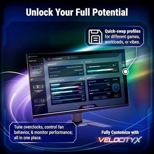 PNY - Carte graphique - NVIDIA Blackwell GeForce RTX™ 5050 - VCG50508SFXPB1 - 8 Go DDR6 - vue 4
