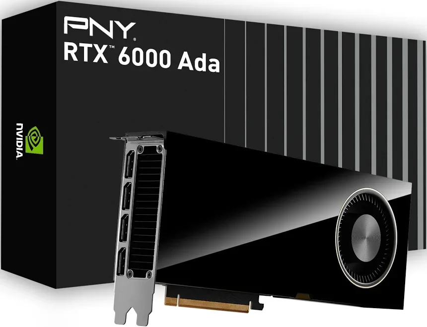 PNY NVIDIA RTX 6000 ADA 24 Go GDDR6 Ray Tracing IA image 1