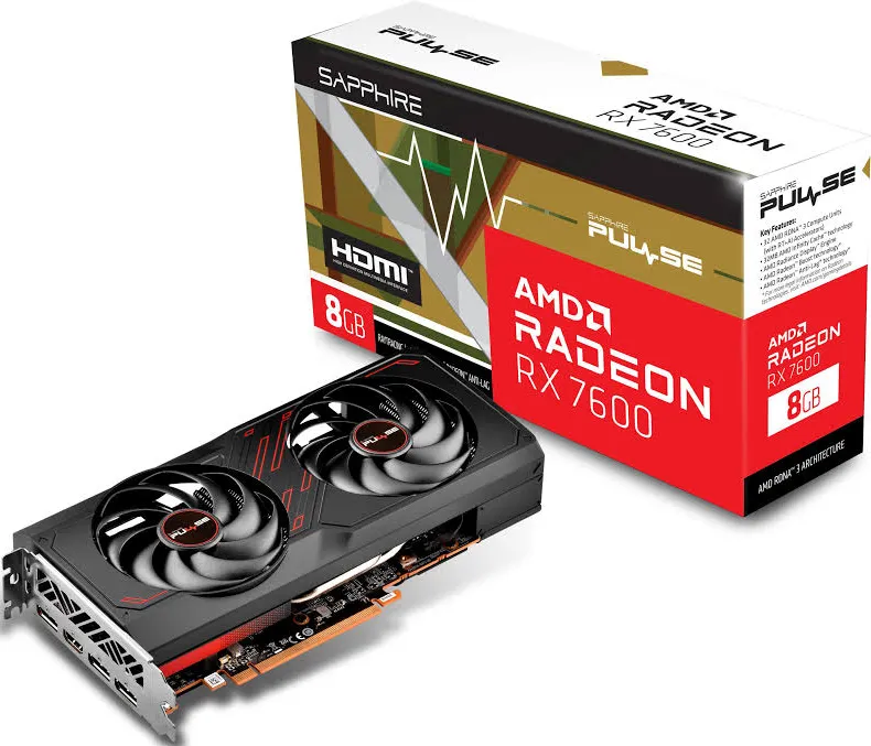 Sapphire AMD Radeon RX 7600 Gaming 8 Go GDDR6 Pulse image 4