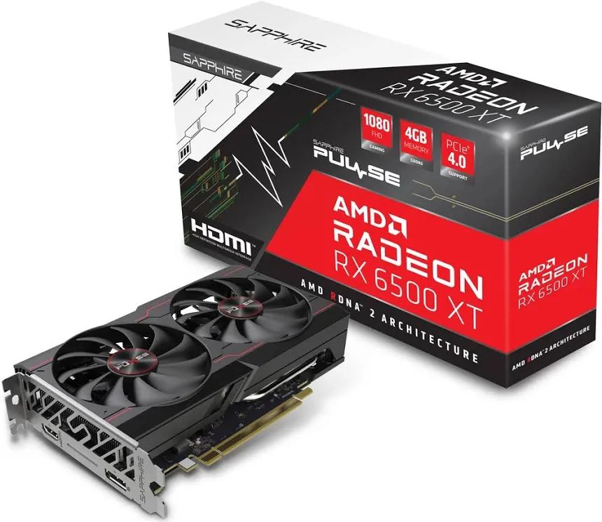 Sapphire PULSE Radeon RX 6500 XT 4GB GDDR6 E/S HDMI et DisplayPort image 4