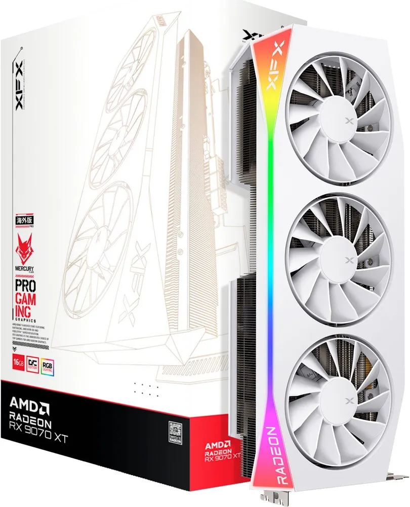 XFX Radeon RX 9070 XT OC Mercury RGB  image 3