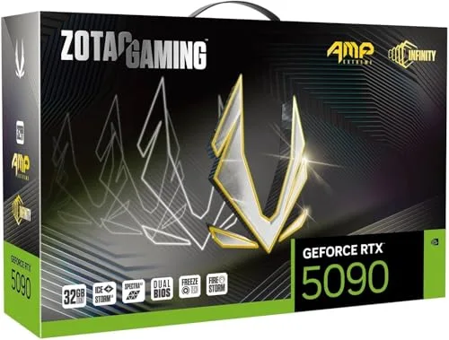 Zotac GAMING GeForce RTX 5090 AMP Extreme INFINITY Scheda Grafica 32GB GDDR7 Nero - vue 8