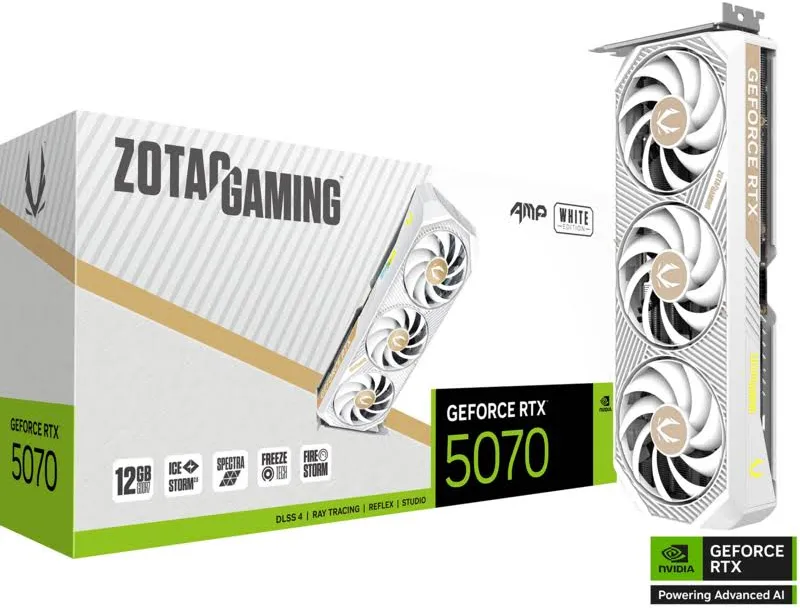 Zotac GeForce RTX 5070 AMP WHITE Edition 