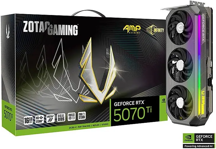 Zotac GeForce RTX 5070 Ti AMP Extreme INFINITY 