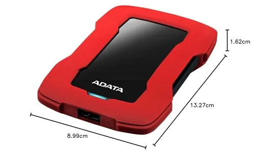 ADATA HD330 2 To Externe Rouge - vue 7