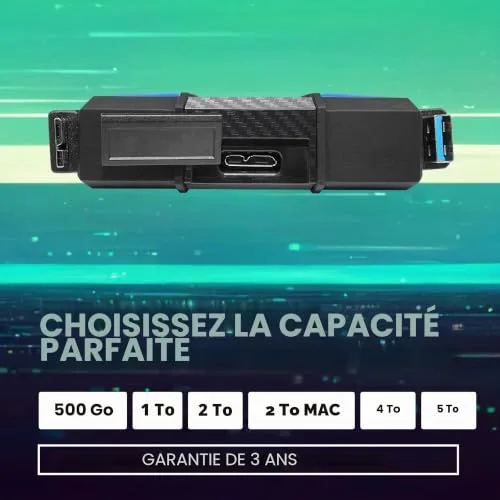 ADATA HD710 Pro 1 To - vue 3