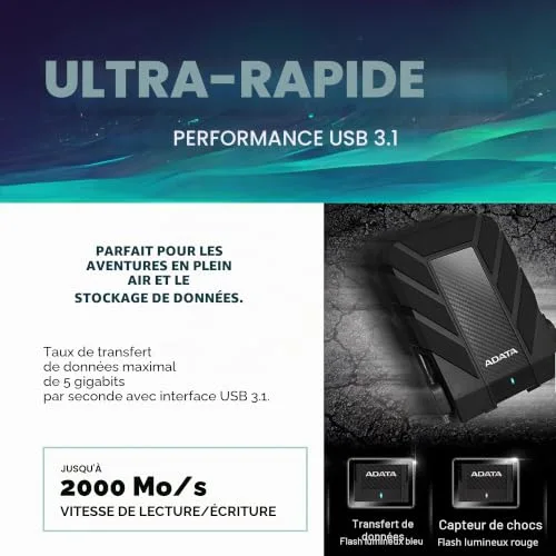 ADATA HD710P 2 To - vue 4