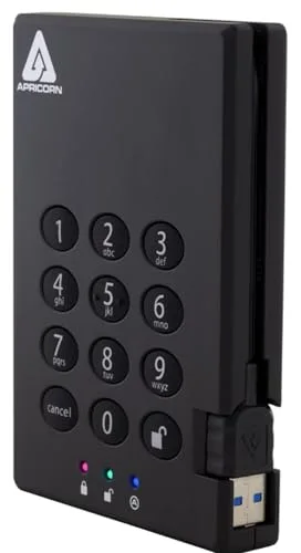 Apricorn Aegis Padlock 3.0 2 To - vue 3