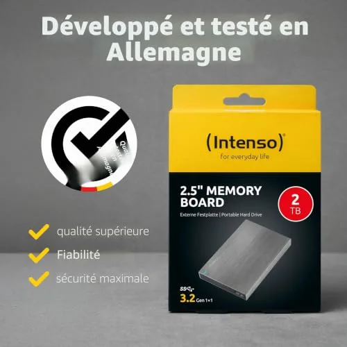 Carte Mémoire Intenso 2 To USB 3.0 Anthracite - vue 5