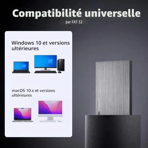 Carte Mémoire Intenso 2 To USB 3.0 Anthracite - vue 6