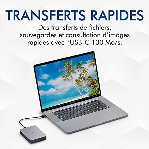 Disque dur externe LaCie Mobile Drive STLP1000400 1 To - vue 6