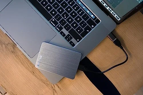 Disque dur externe VERBATIM Store n Go Slim - 1 To - USB 3.2 Gen 1 - Gris - vue 3