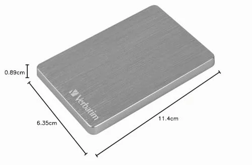 Disque dur externe VERBATIM Store n Go Slim - 1 To - USB 3.2 Gen 1 - Gris - vue 6