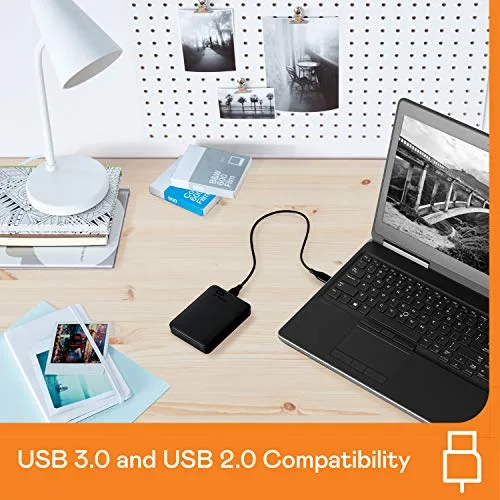 Disque dur externe WD Elements 1 To Noir - vue 3