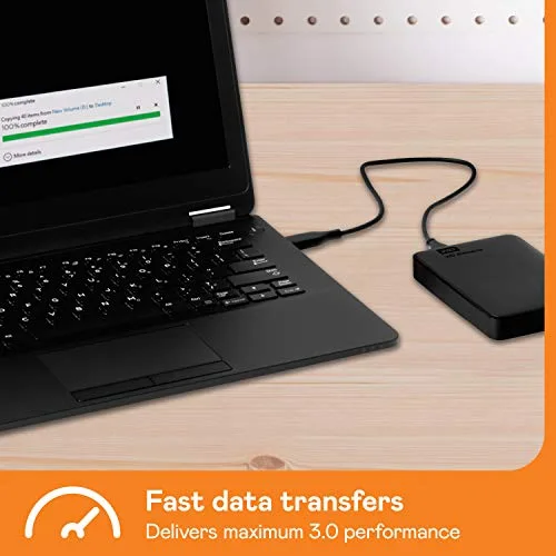Disque dur externe WD Elements 1 To Noir - vue 5