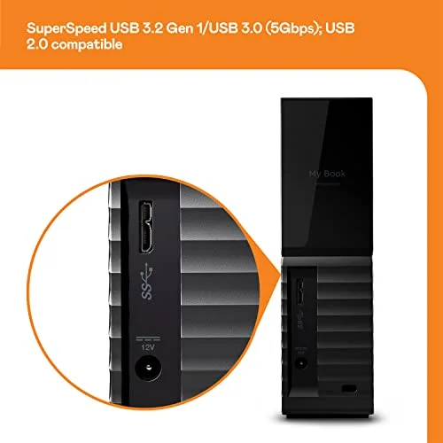 Disque Dur Externe WD My Book New 6 To Noir - vue 6