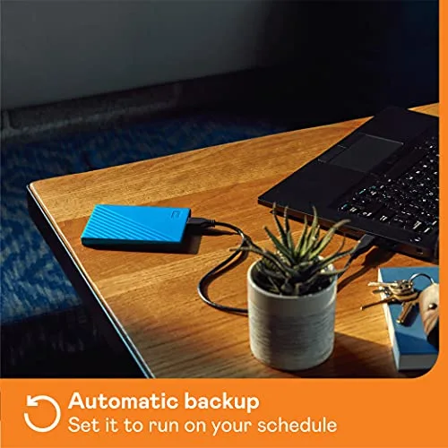 Disque Dur Externe WD My Passport 2 To Bleu - vue 3