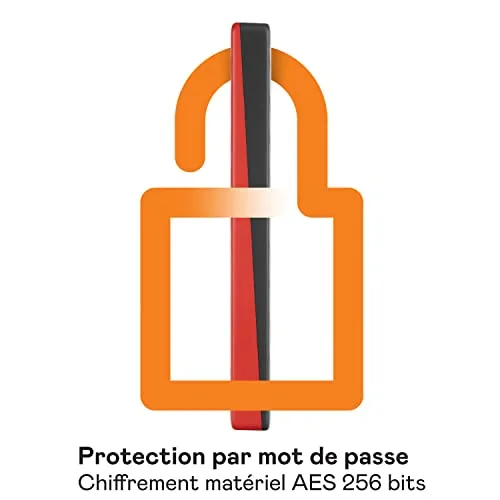 Disque Dur Externe WD My Passport 4 To Rouge - vue 5