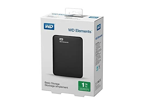Disque Dur Externe - Western Digital - Elements - 1To - USB3.0 - Noir - vue 2