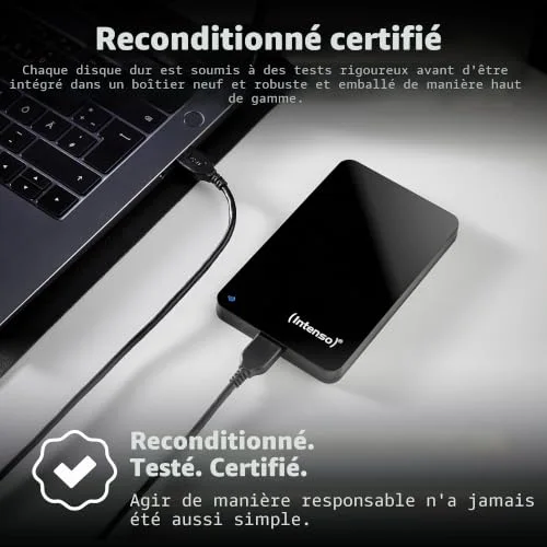 Disque Dur Intenso 6021660 1TB HDD 2.5" USB 3.2 Refurbished - vue 8