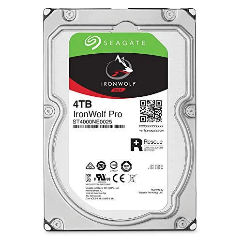 Disque dur interne Seagate IronWolf Pro ST4000NE001 - 4 To - SATA 6Gb/s - 7200 tr/min - vue 2