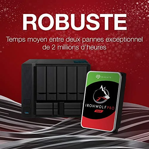 Disque dur interne Seagate IronWolf Pro ST4000NE001 - 4 To - SATA 6Gb/s - 7200 tr/min - vue 6