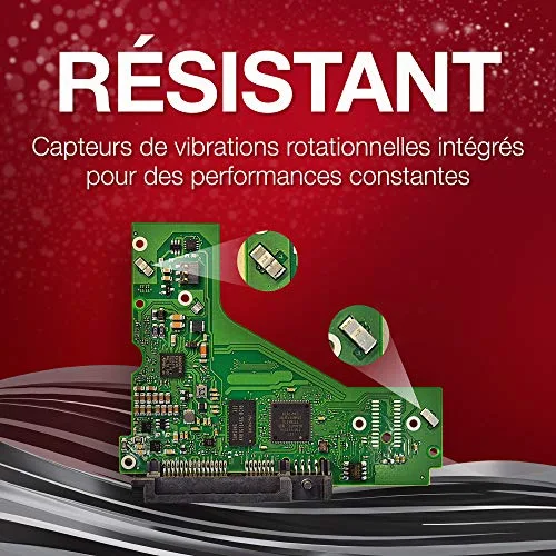 Disque dur interne Seagate IronWolf ST6000VN0033 6 To SATA 6Gb/s 7200 tours/min 256 Mo - vue 6