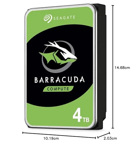 Disque Dur Seagate BarraCuda 4To - vue 5