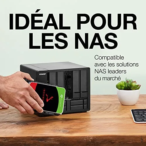 Disque Dur - SEAGATE - IronWolf - 8 To - SATA 6Gb/s - 7200 tours/min - vue 4